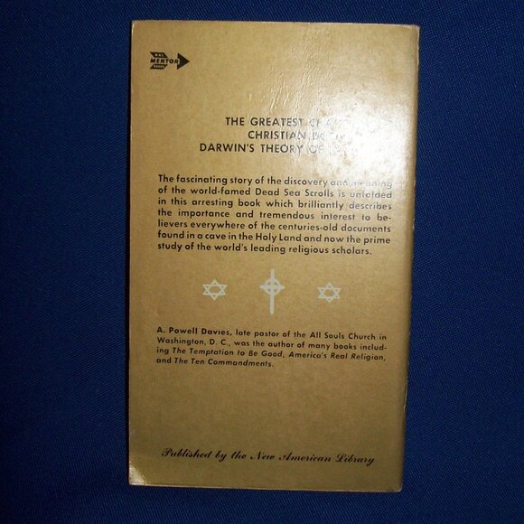 Vintage Paperback Book - The Meaning of the Dead Sea Scrolls- Davies - 1961 - Picture 2 of 4